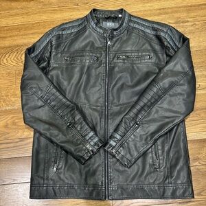 BKE Men’s Black | Grey Moto Jacket EUC sz XL